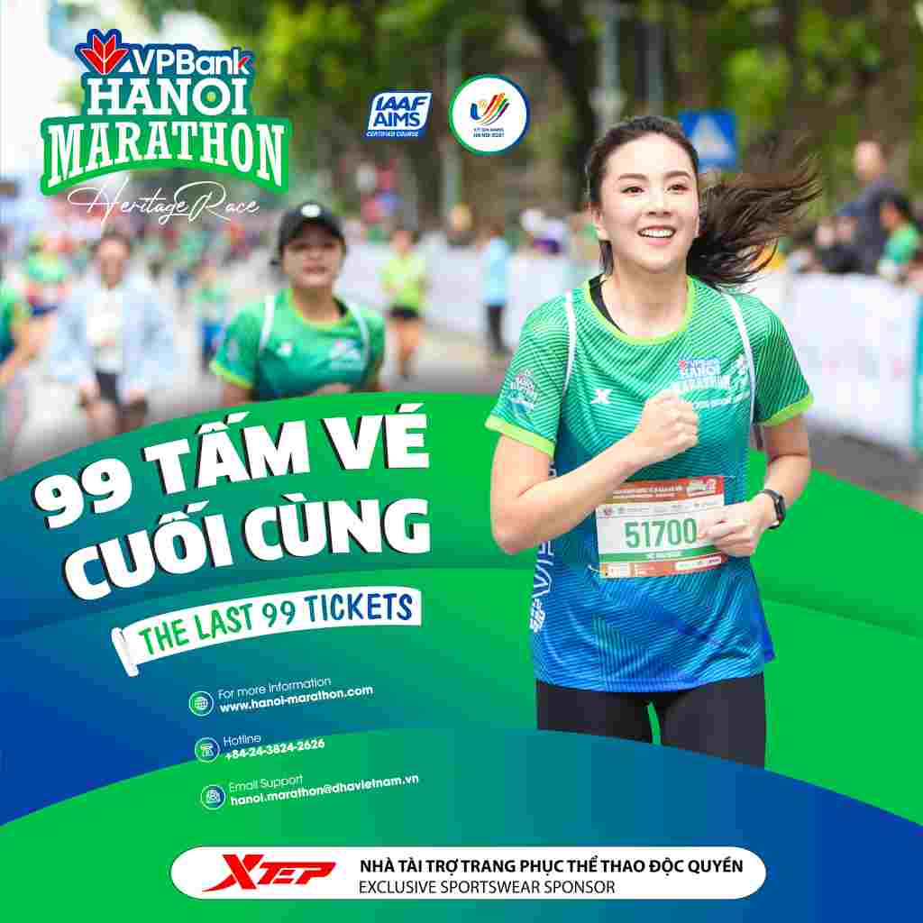 Last Tickets To Join VPBank Hanoi Marathon 2021