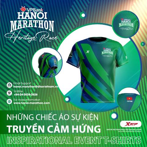 Áo Sự Kiện VPBank Hanoi Marathon Mùa Giải 2021 Tiếp Tục Gây Sốt