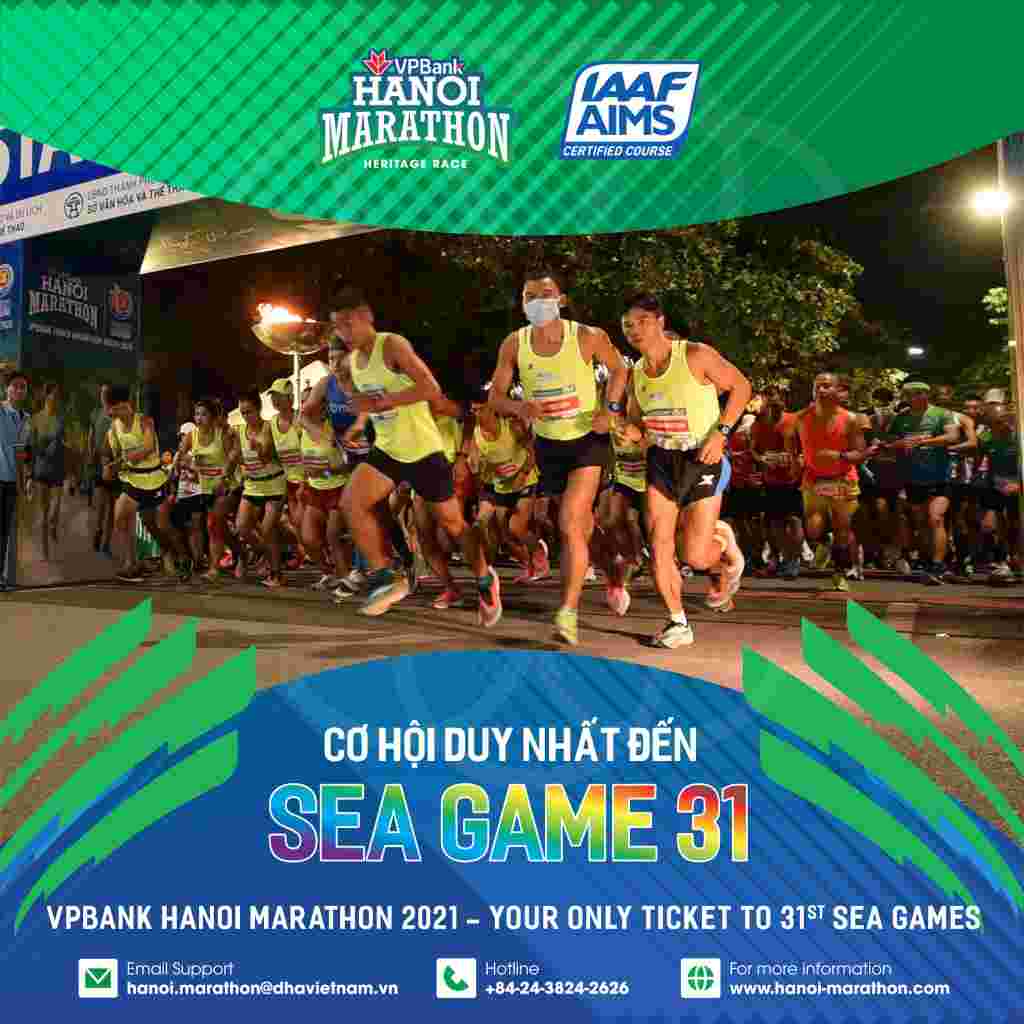 VPBank Hanoi Marathon 2021: Giải Duy Nhất Còn Lại Đưa Bạn Đến Đường Đua Vinh Quang Tại SEA Games 31