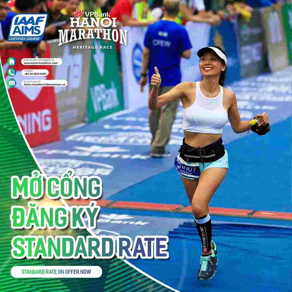 VPBank Hanoi Marathon 2021 Standard Rate On Offer Now