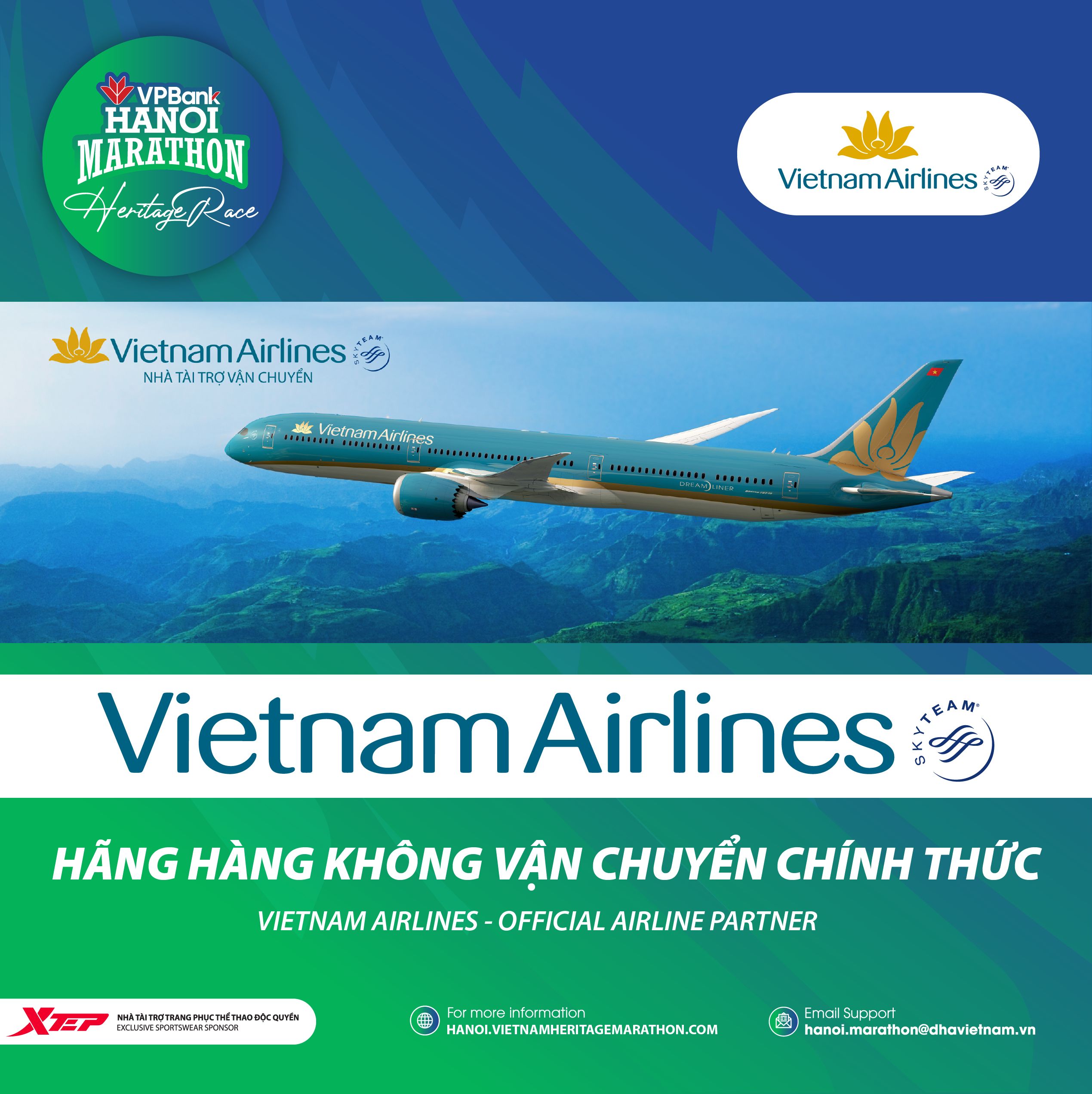 Vietnam Airlines - VPBank Hanoi Marathon 2021's Official Partner