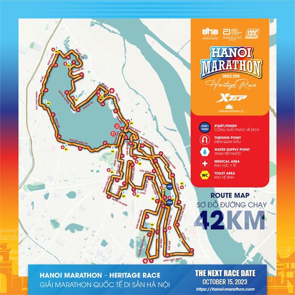 HANOI MARATHON - HERITAGE RACE 2023 UNVEILS ROUTE MAP